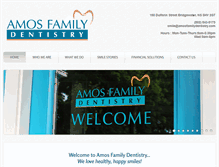Tablet Screenshot of amosfamilydentistry.com